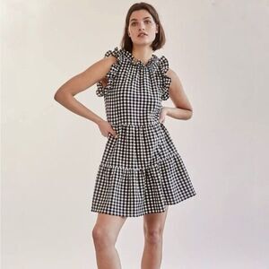 Anthropologie Maeve Lida Ruffled Mini Dress